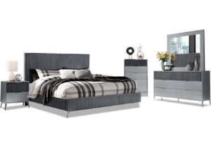 Enzo Bed, Dresser & Mirror