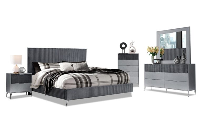 Enzo Bed, Dresser & Mirror