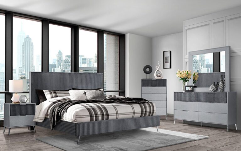 Enzo Bed, Dresser & Mirror